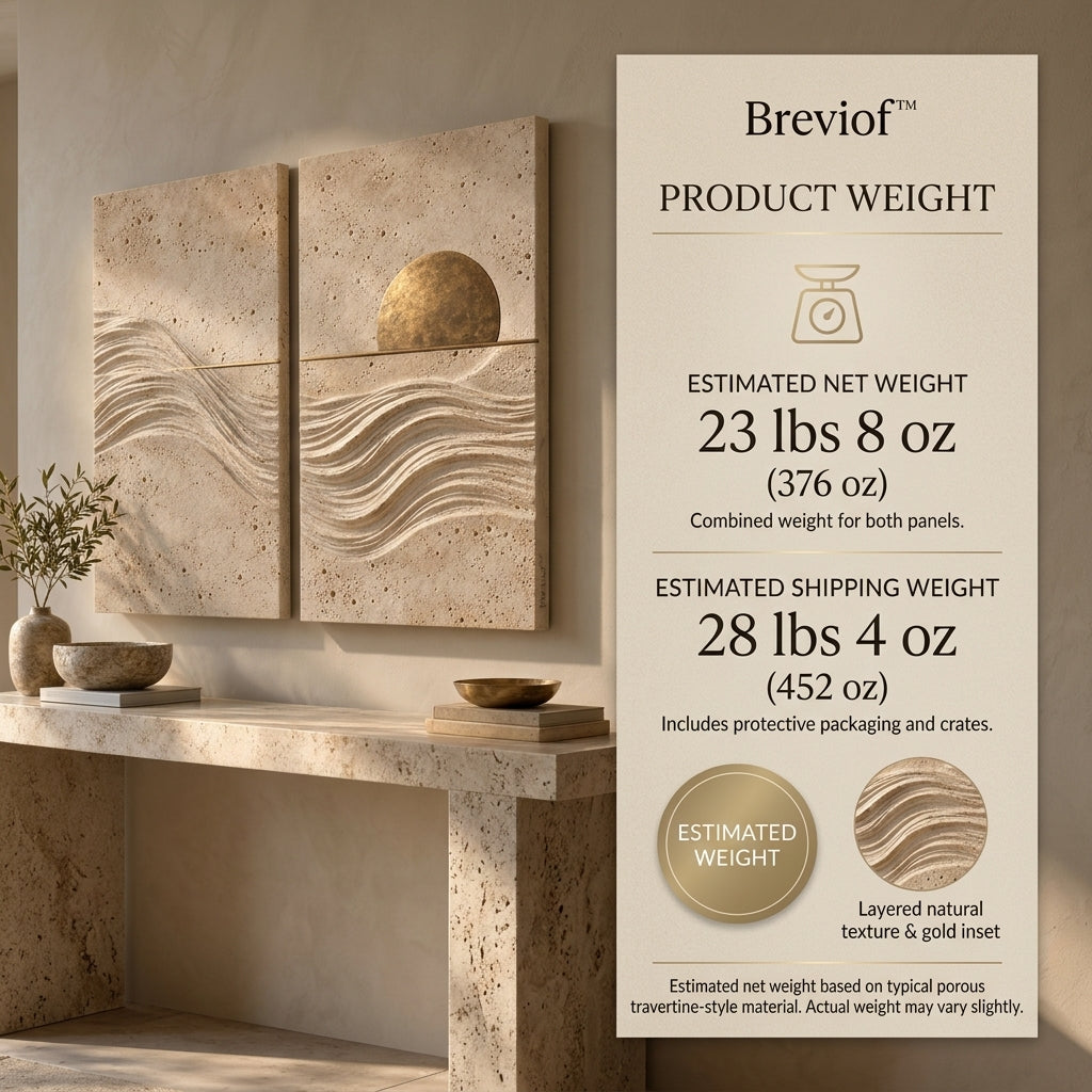 Breviof™ Golden Horizon Diptych Wall Art