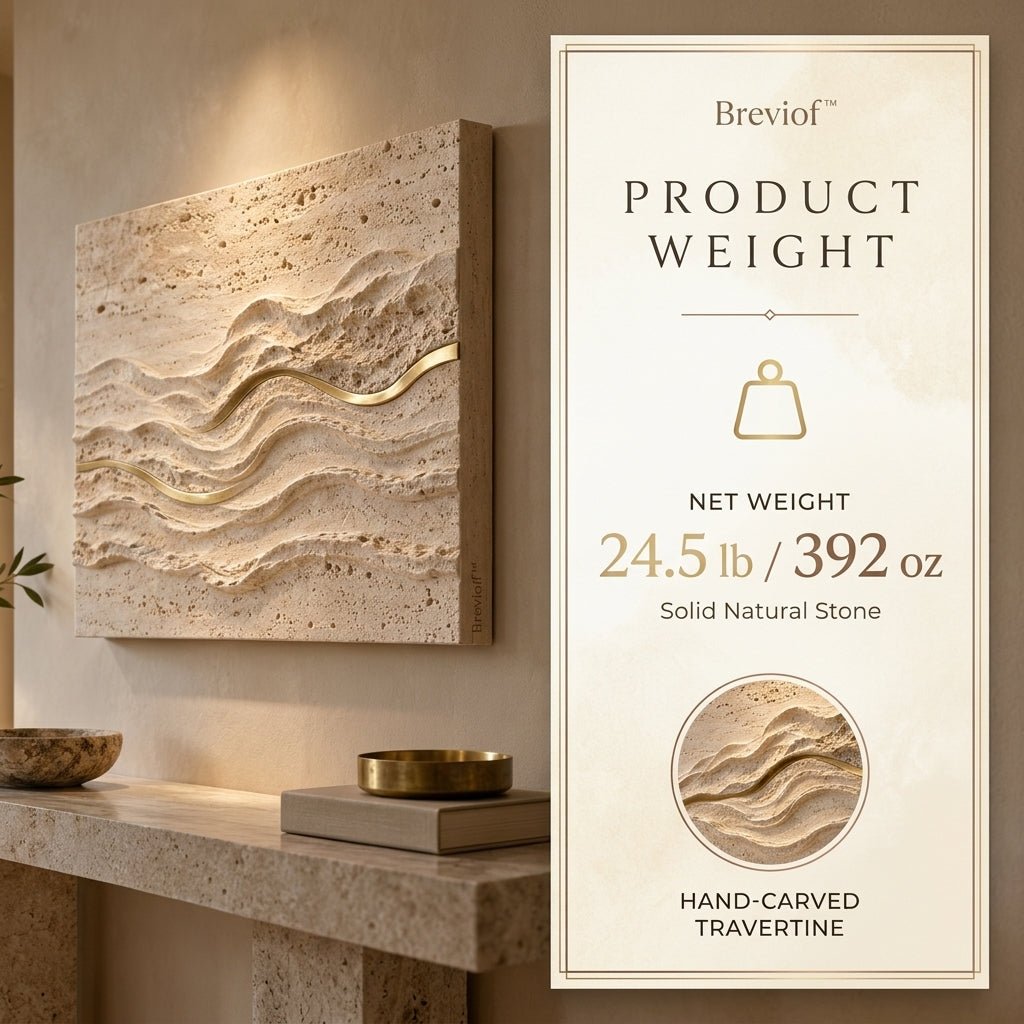 Breviof™ Layered Tide Horizontal Wall Relief