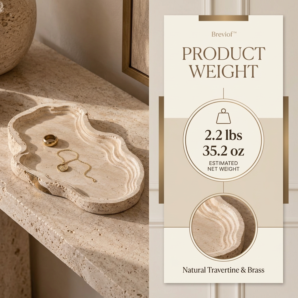 Breviof™ Ripple Edge Decorative Tray