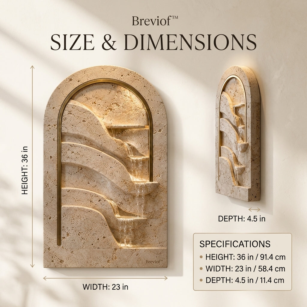 Breviof™ Arc Cascade Sculptural Wall Relief — image 2