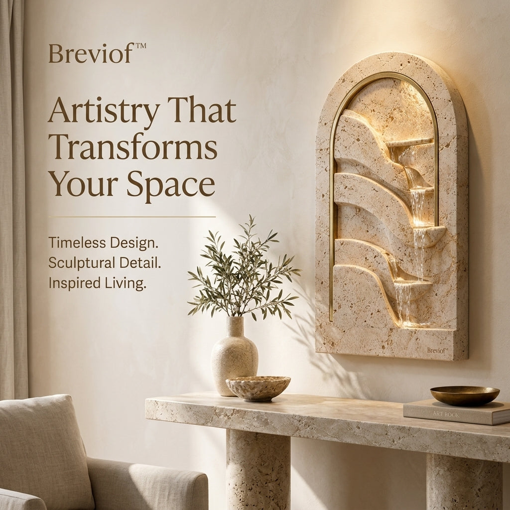 Breviof™ Arc Cascade Sculptural Wall Relief — image 1
