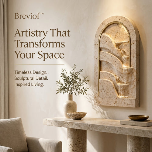 Breviof™ Arc Cascade Sculptural Wall Relief — image 1