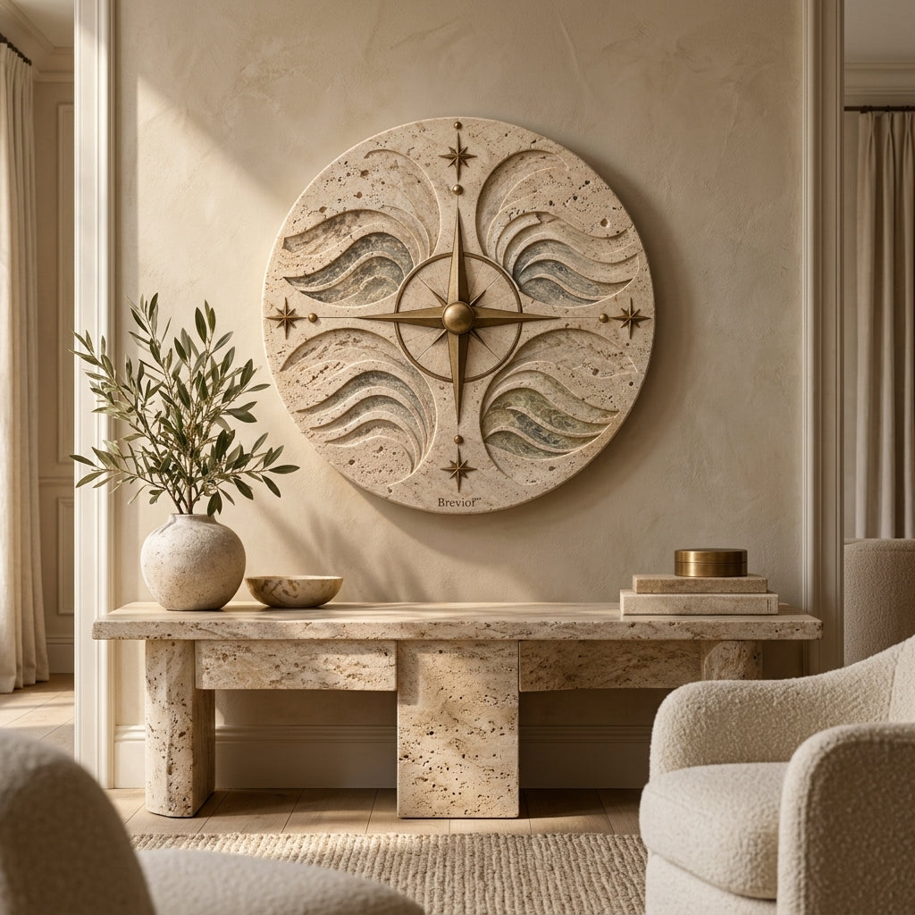 Breviof™ Compass Tide Round Wall Relief — image 5