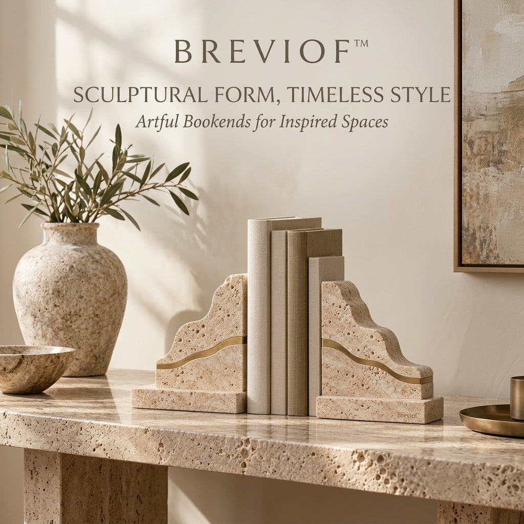 Breviof™ Rising Wave Bookend Pair — image 1
