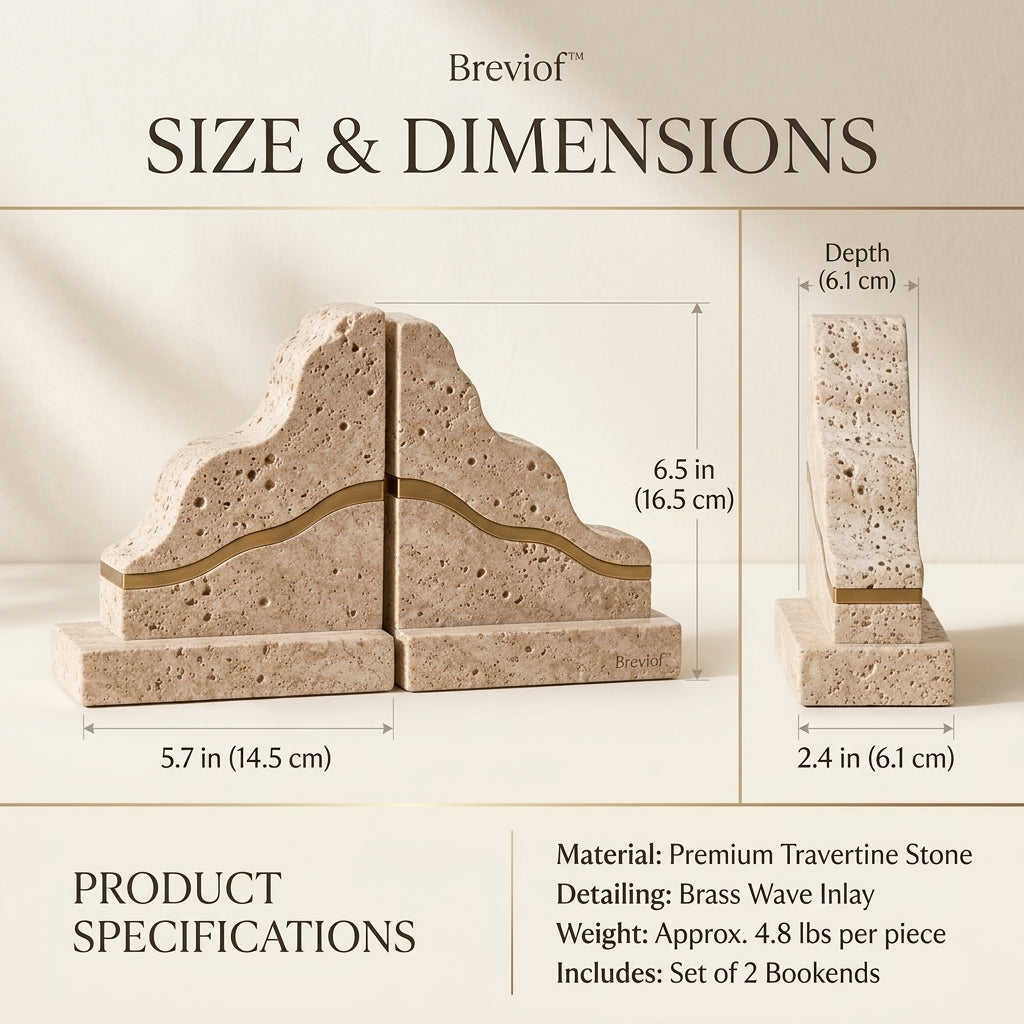 Breviof™ Rising Wave Bookend Pair — image 2