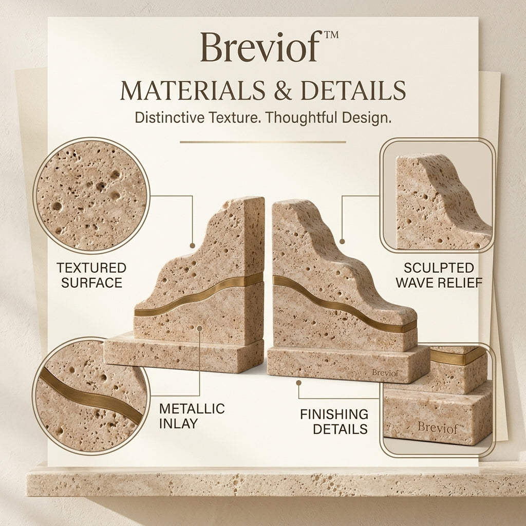 Breviof™ Rising Wave Bookend Pair — image 3