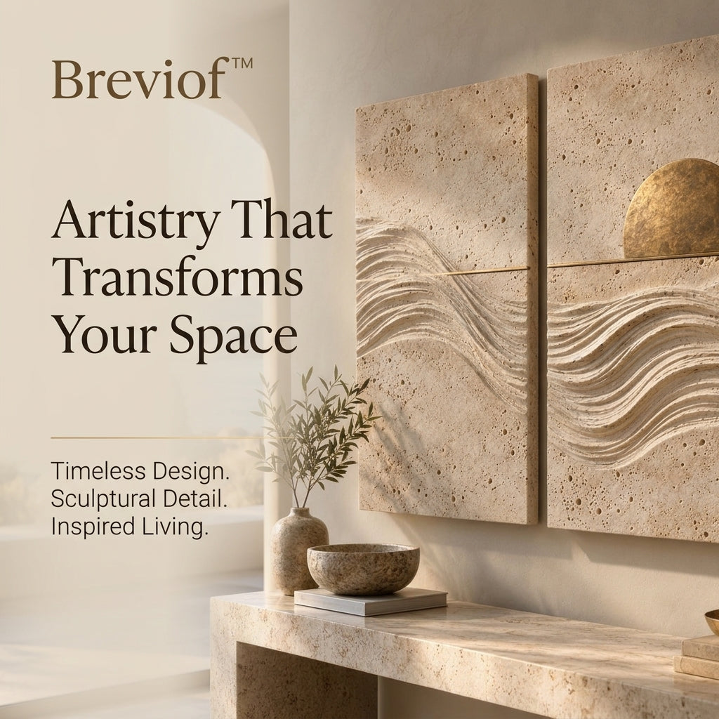 Breviof™ Golden Horizon Diptych Wall Art — image 1