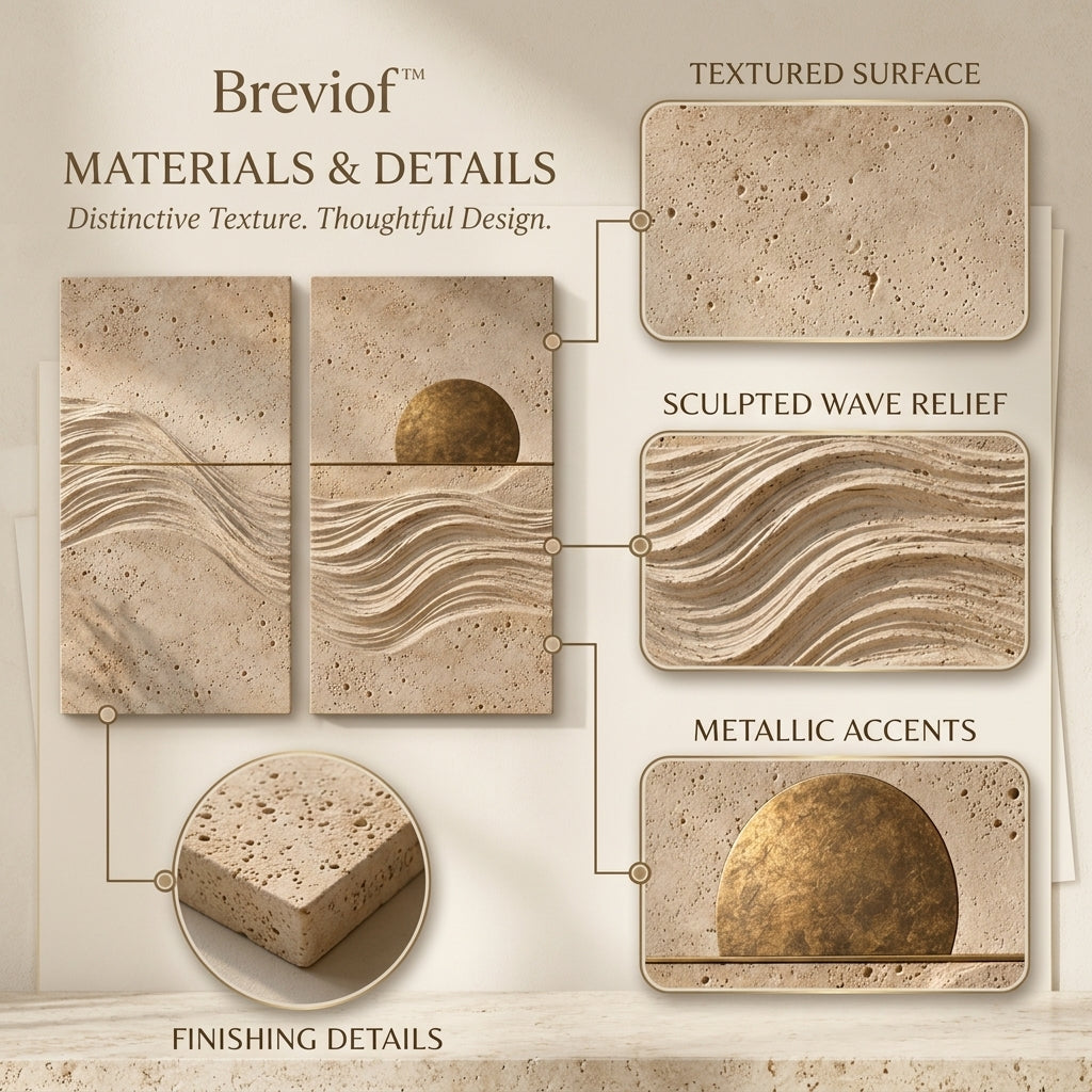 Breviof™ Golden Horizon Diptych Wall Art — image 3