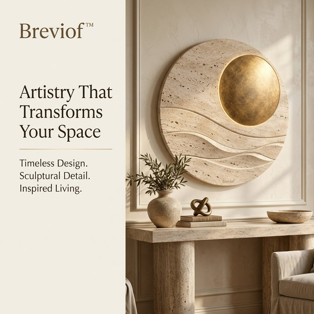 Breviof™ Solar Tide Round Wall Art — image 1