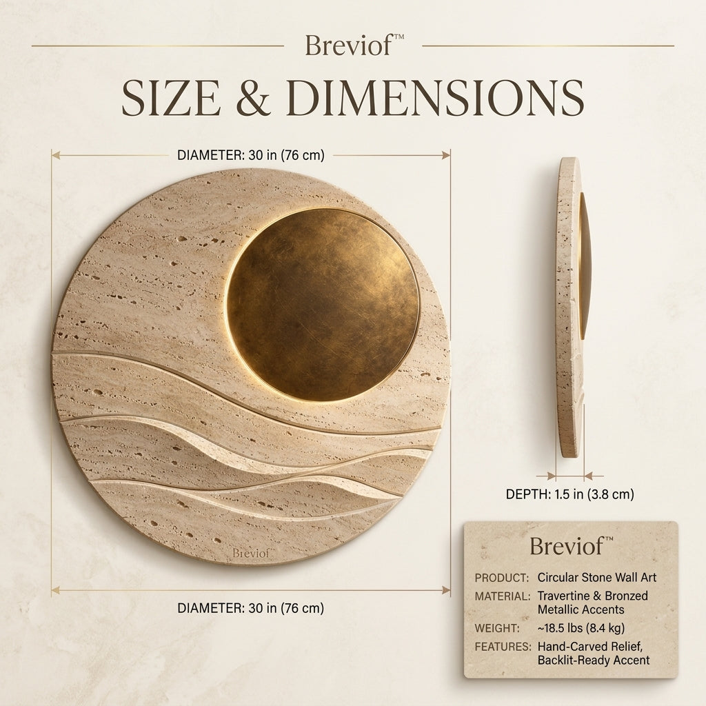 Breviof™ Solar Tide Round Wall Art — image 2