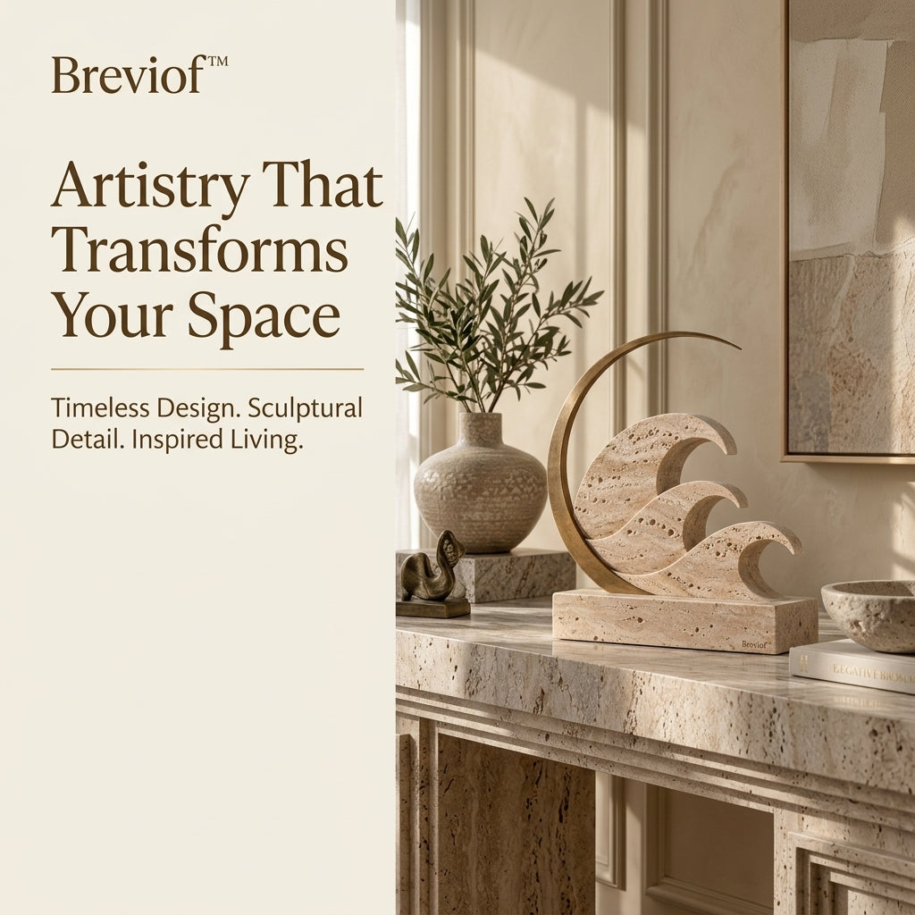 Breviof™ Crescent Wave Table Sculpture — image 1