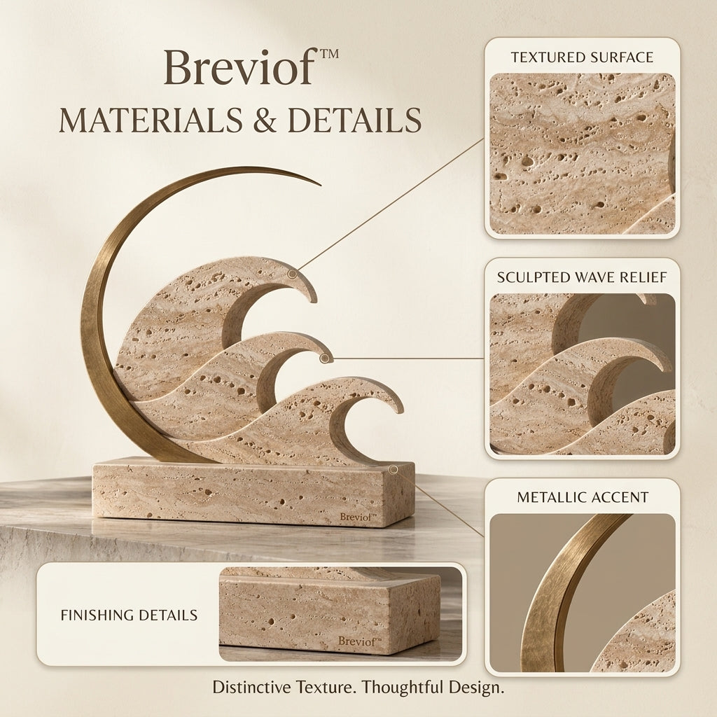 Breviof™ Crescent Wave Table Sculpture — image 3