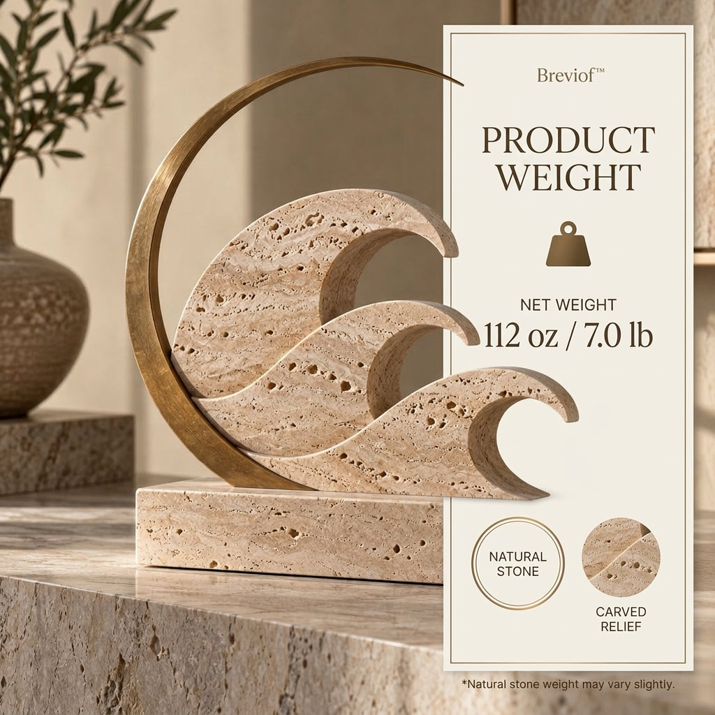 Breviof™ Crescent Wave Table Sculpture — image 4
