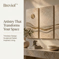 Breviof™ Golden Shore Triptych Wall Art — image 1