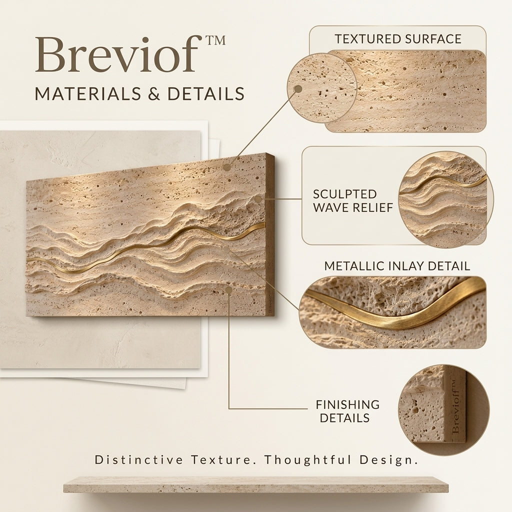 Breviof™ Layered Tide Horizontal Wall Relief — image 3