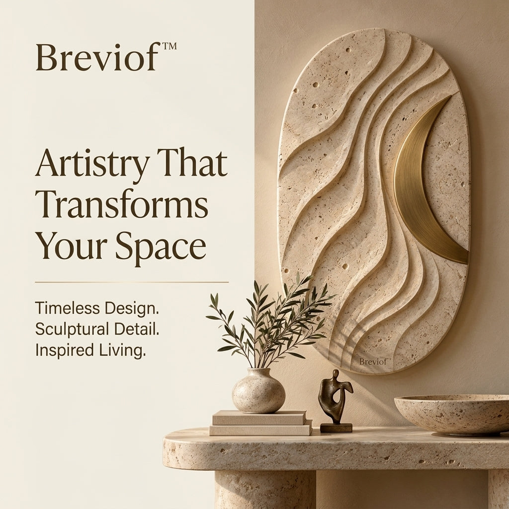 Breviof™ Crescent Flow Vertical Wall Relief — image 1