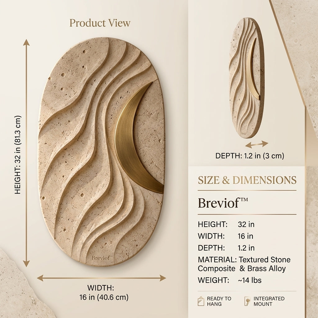 Breviof™ Crescent Flow Vertical Wall Relief — image 2