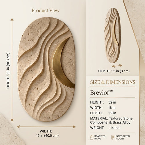 Breviof™ Crescent Flow Vertical Wall Relief — image 2