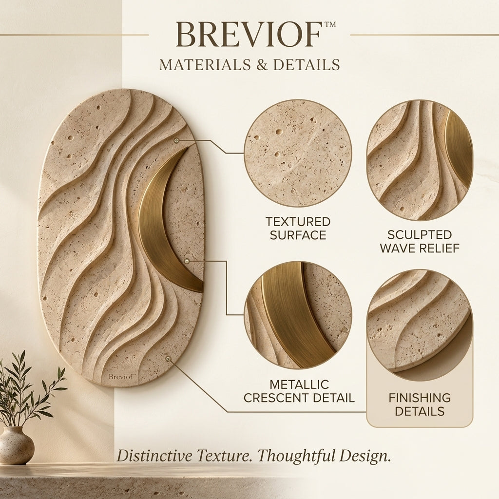 Breviof™ Crescent Flow Vertical Wall Relief — image 3